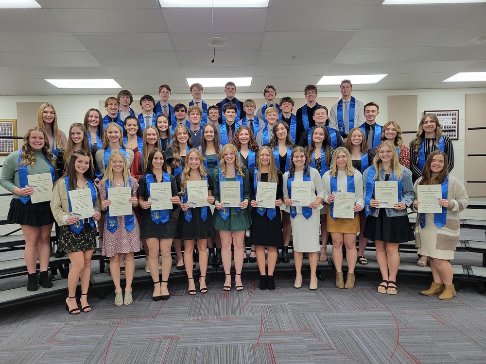 Newest members of the National Honor Society