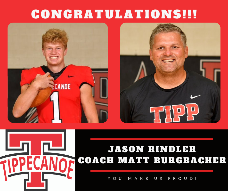 Congratulations to Jason Rindler and Coach Burgbacher