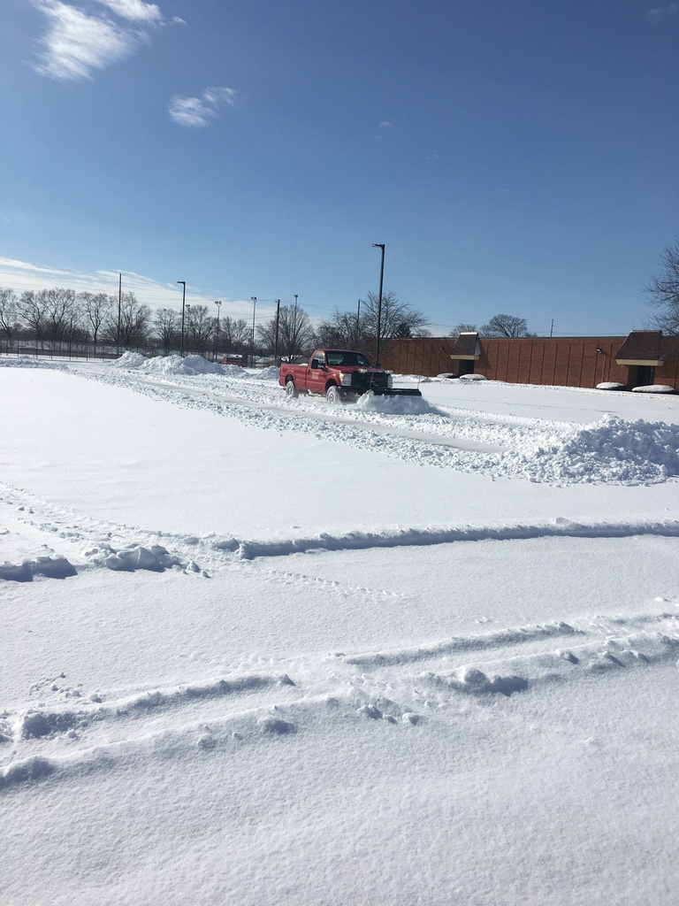 The snow removal continues