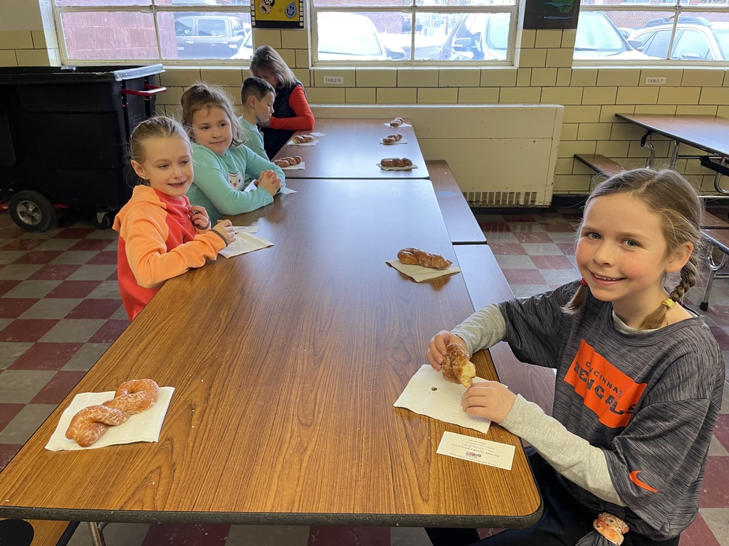 Students earned Donuts with Mrs. Gress and Mrs. Smith !