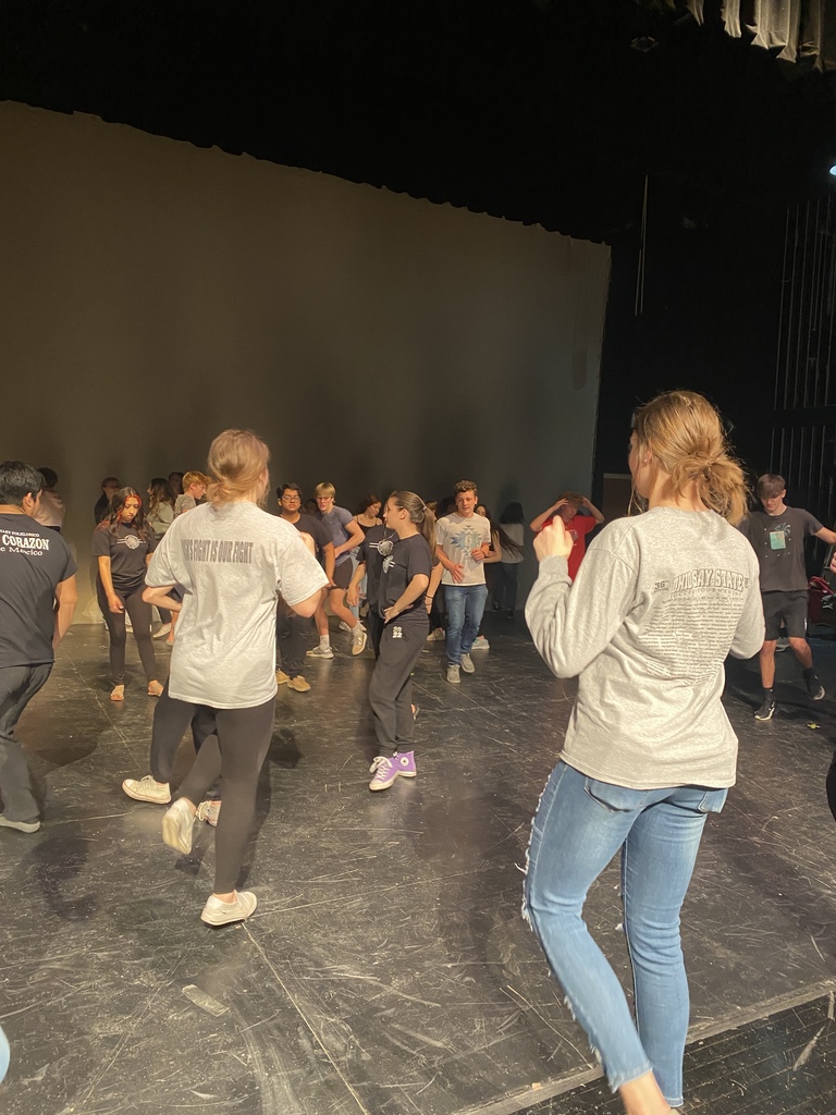 THS students enrolled in Spanish classes learned folk dances.