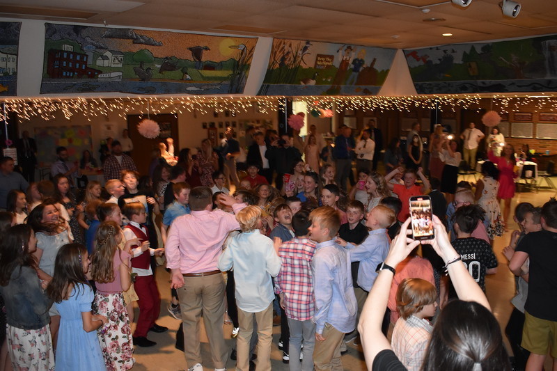 It is a crowded dance floor at LT Ball's Spring Fling.