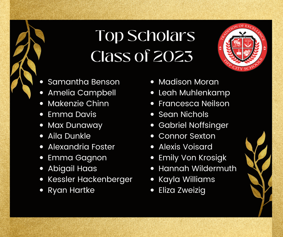 Top Scholars for the Class of 2023