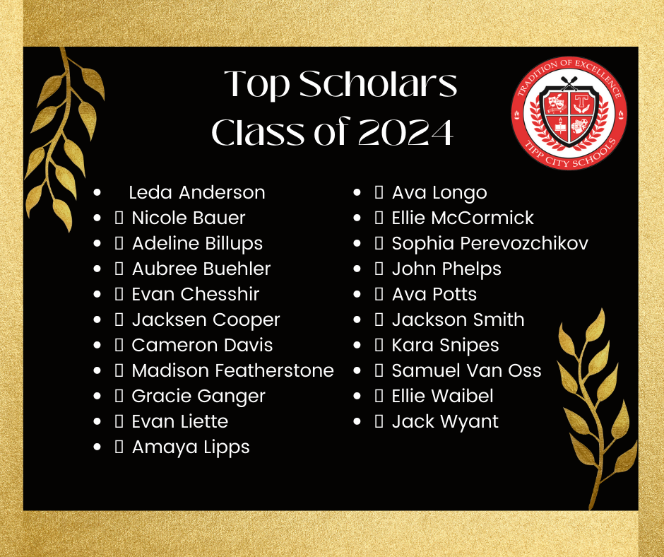 Top Scholars for the Class of 2024