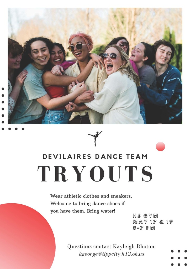 Devilaires Tryout Flyer