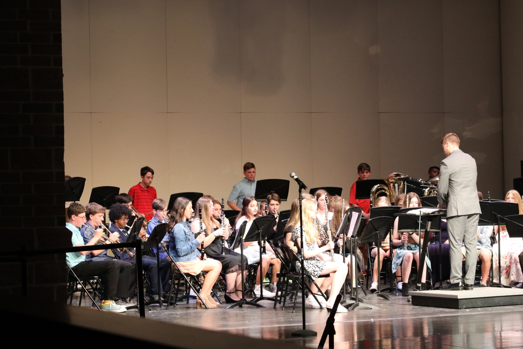 The TMS 7th and 8th grade band.