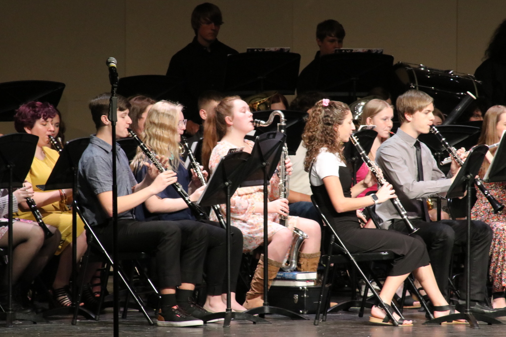 THS Symphonic Band at their spring performance.