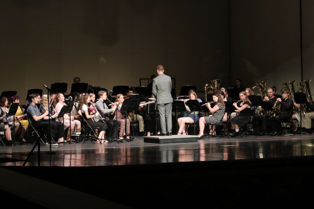 THS Symphonic Band performs at concert.