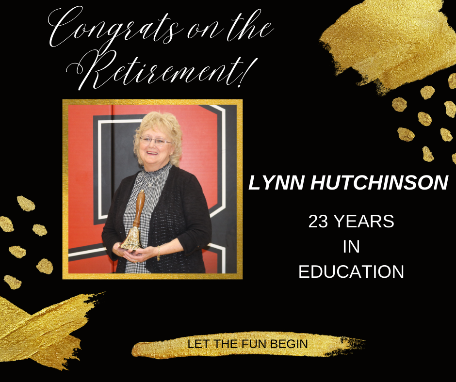 Lynn Hutchinson.  Congratulations on your retirement.