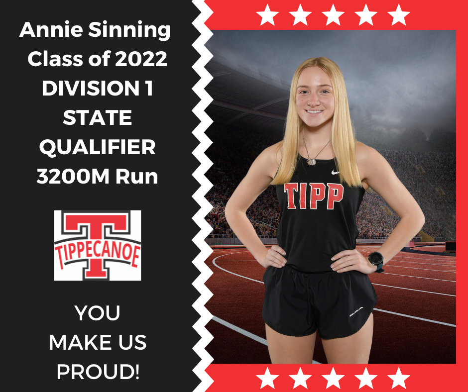 Annie Sinning qualified for state in the 3200M run
