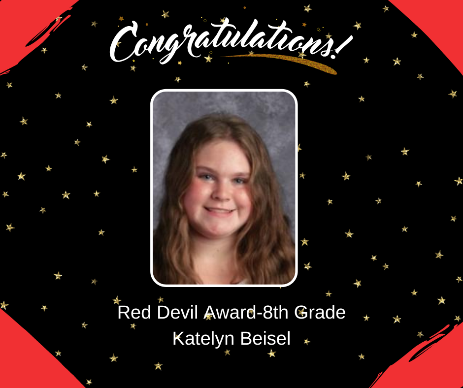 Katelyn Beisel TMS Red Devil Award