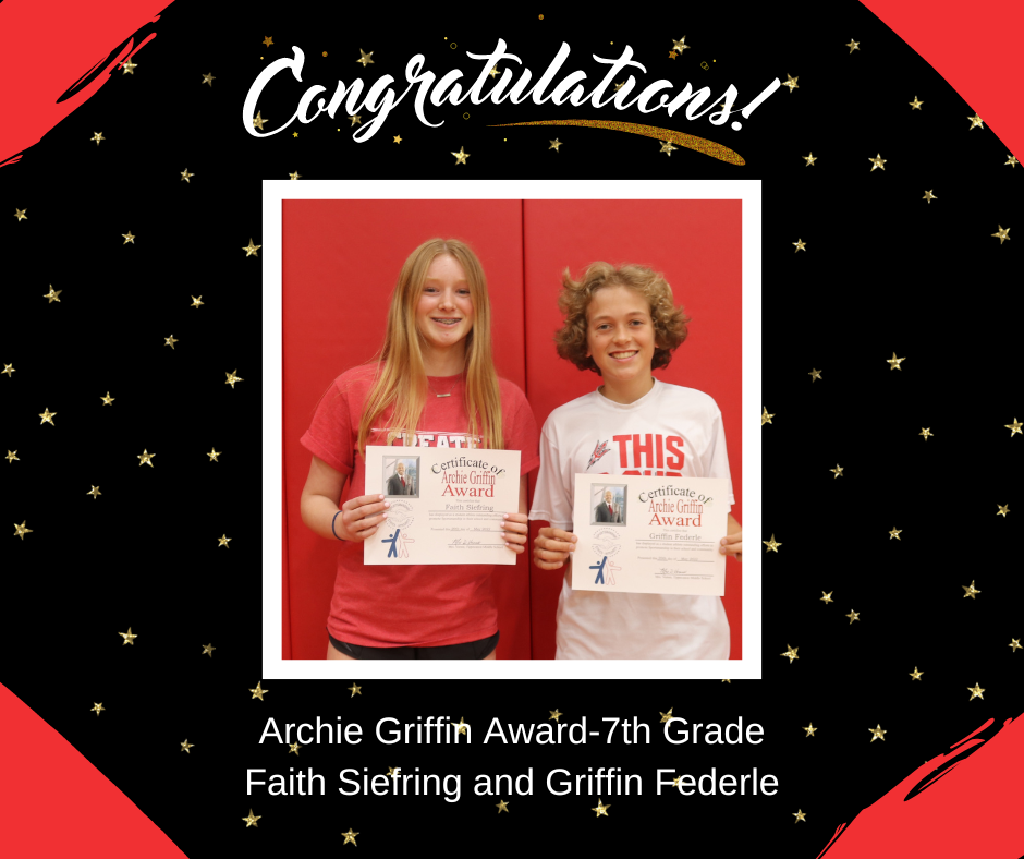 7th Grade Archie Griffin Award