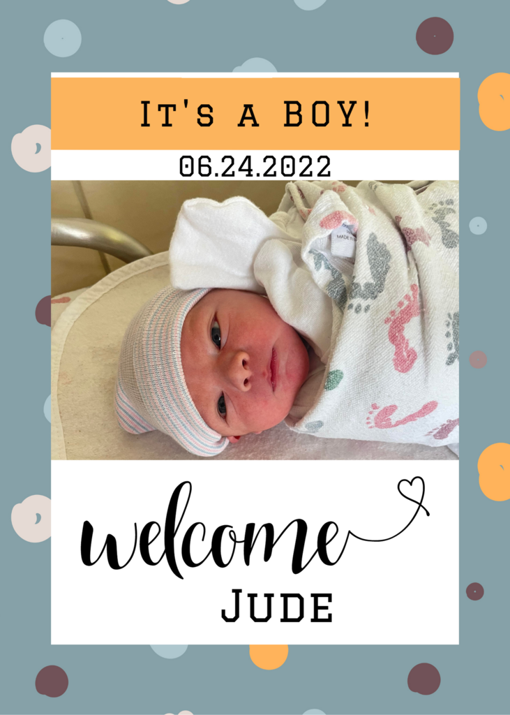 Welcome to baby Jude.