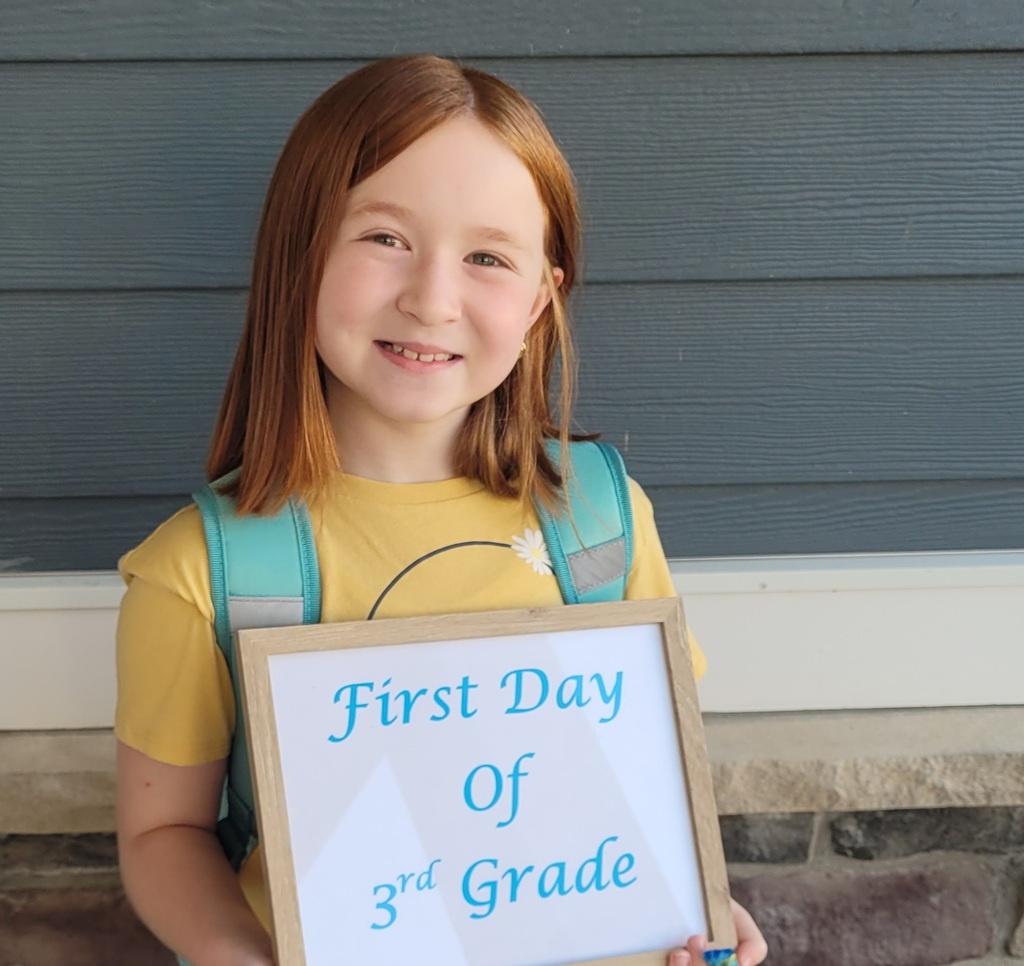 First day of third grade.