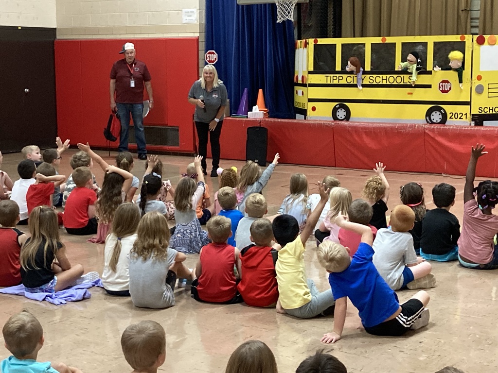 Bus safety assembly at Braodway.