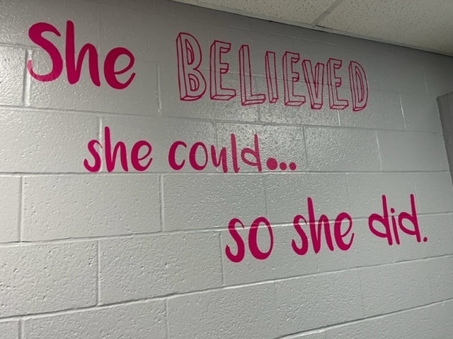 She believed she could...so she did.