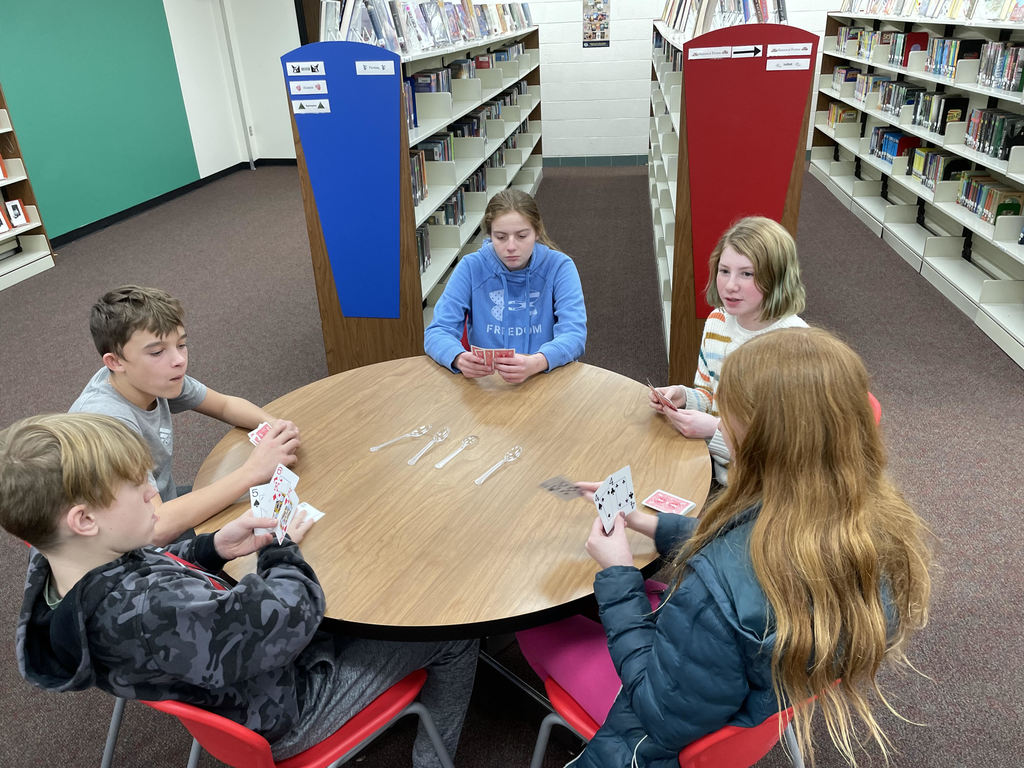 TMS students playing spoons.
