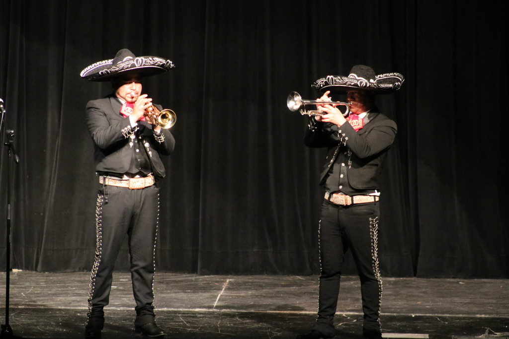 Trumpet players from the Mariachi band.
