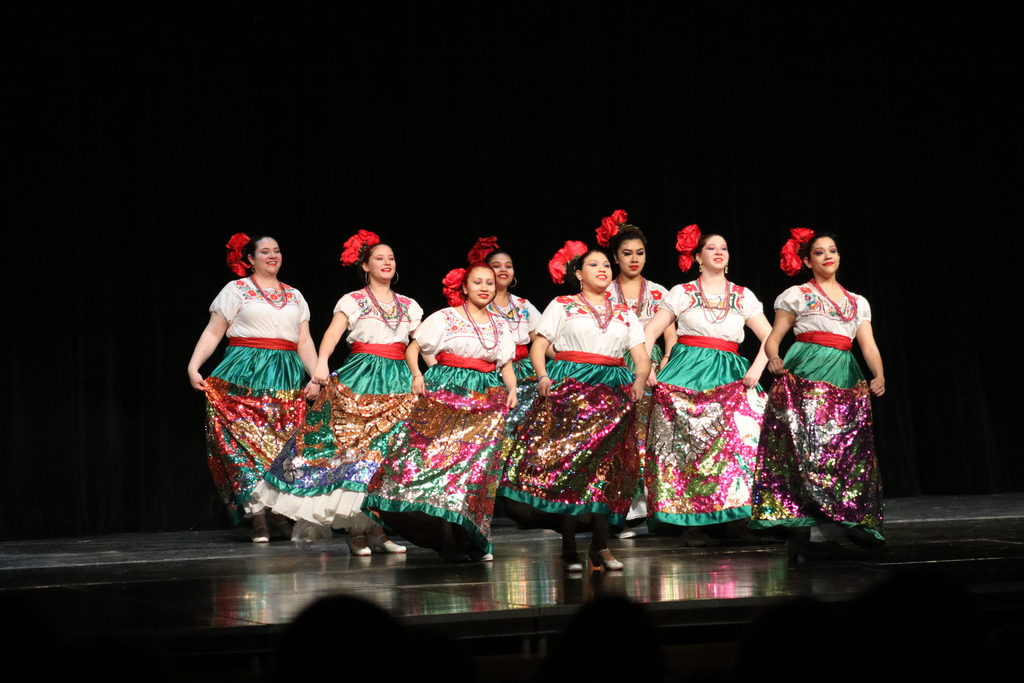 Dance troupe shows THS students Mexican dances.