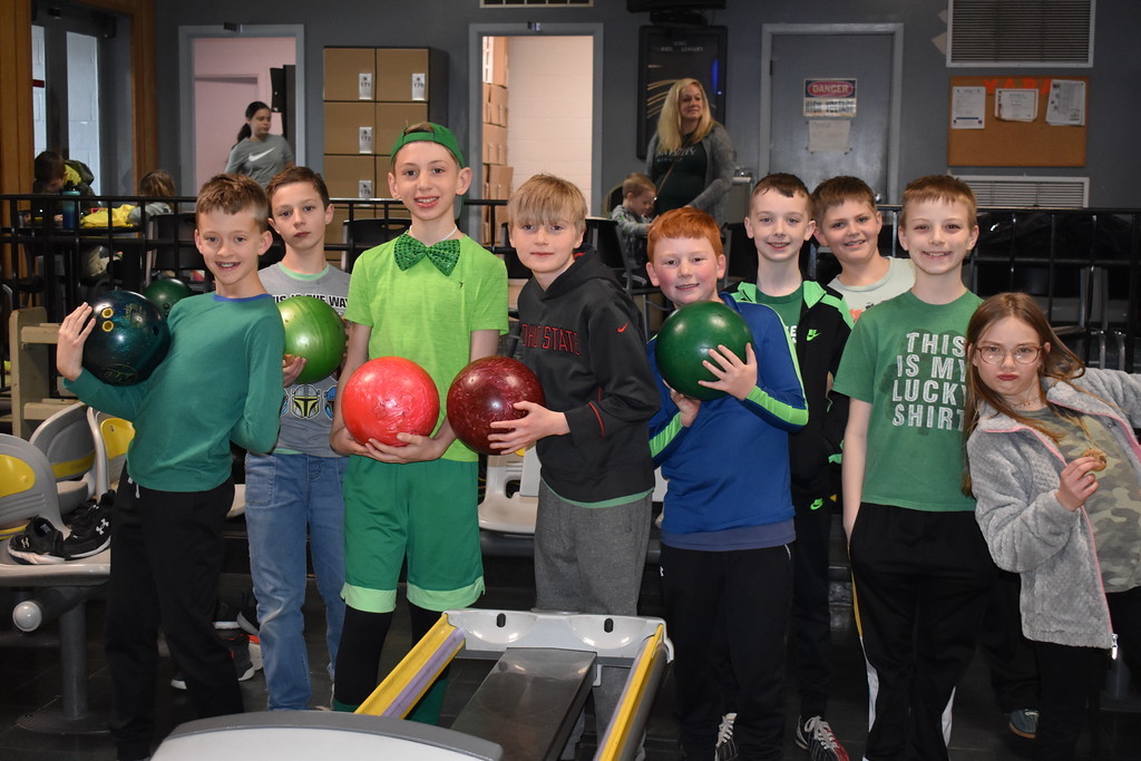 LT Ball students at the bowling alley.