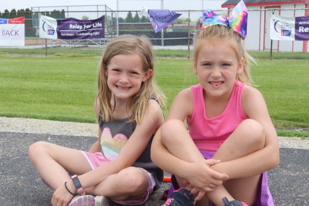 Two Nevin Coppock girls at field day.