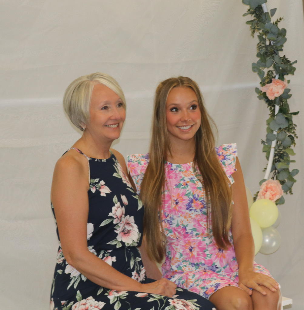Mom and Daughter at the Senior Tea.