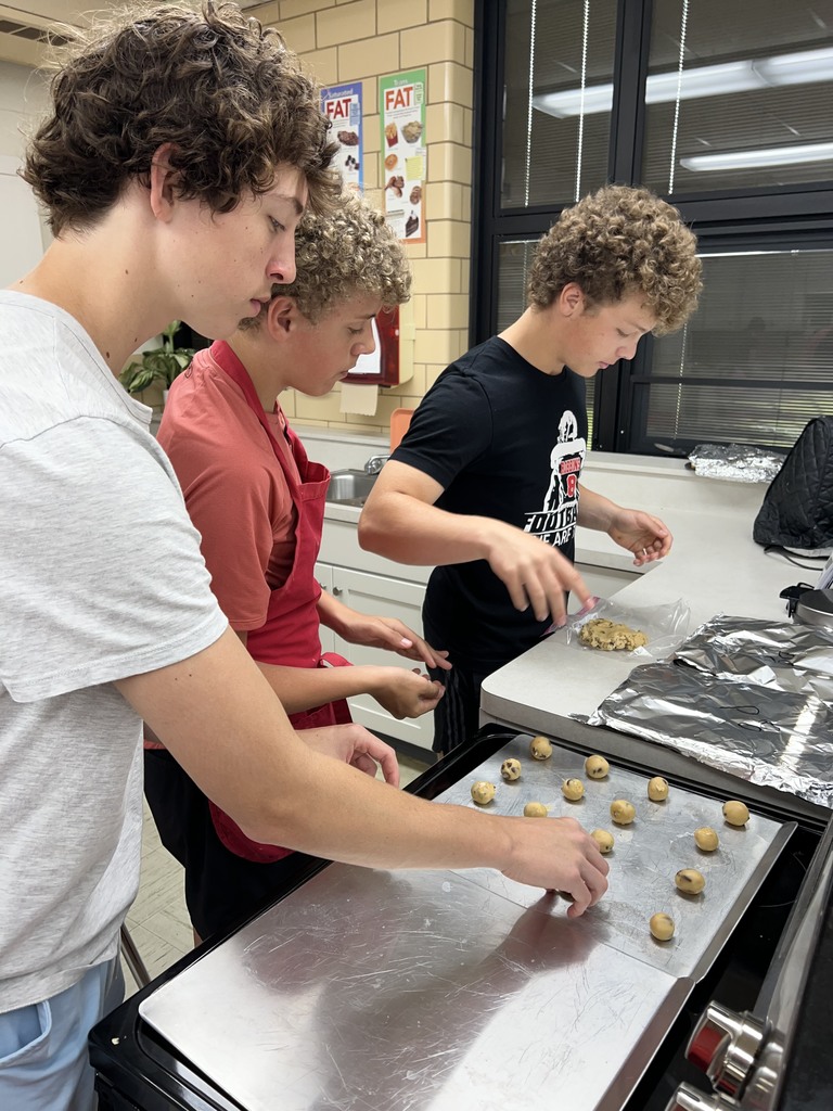 Cookie making in Family and Consumer Science.