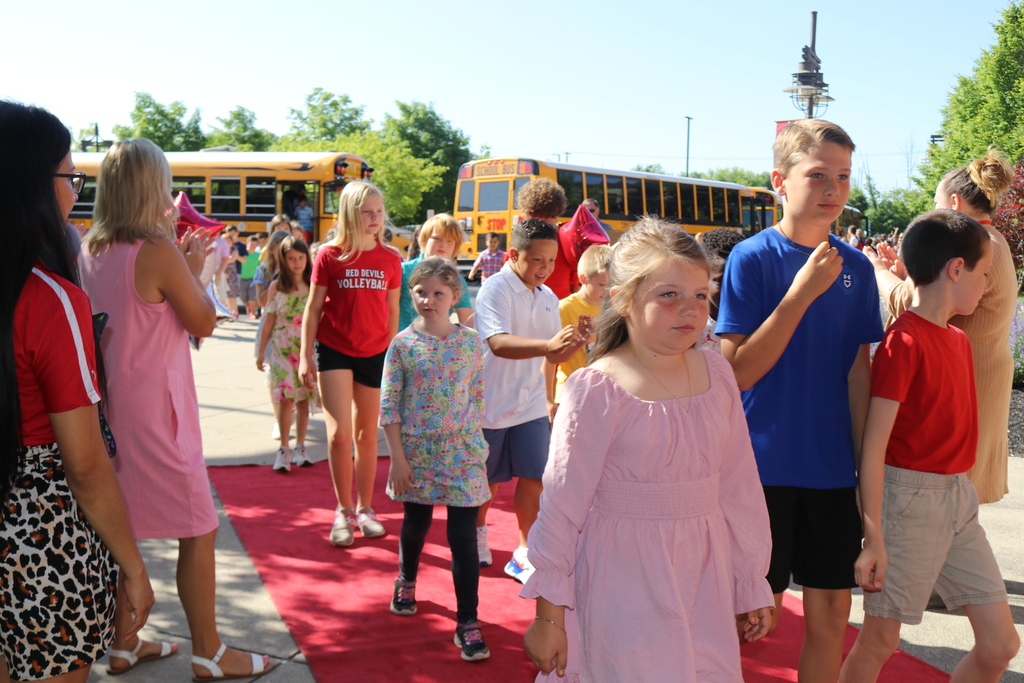 Broadway Elementary students at the Red Carpet Event.