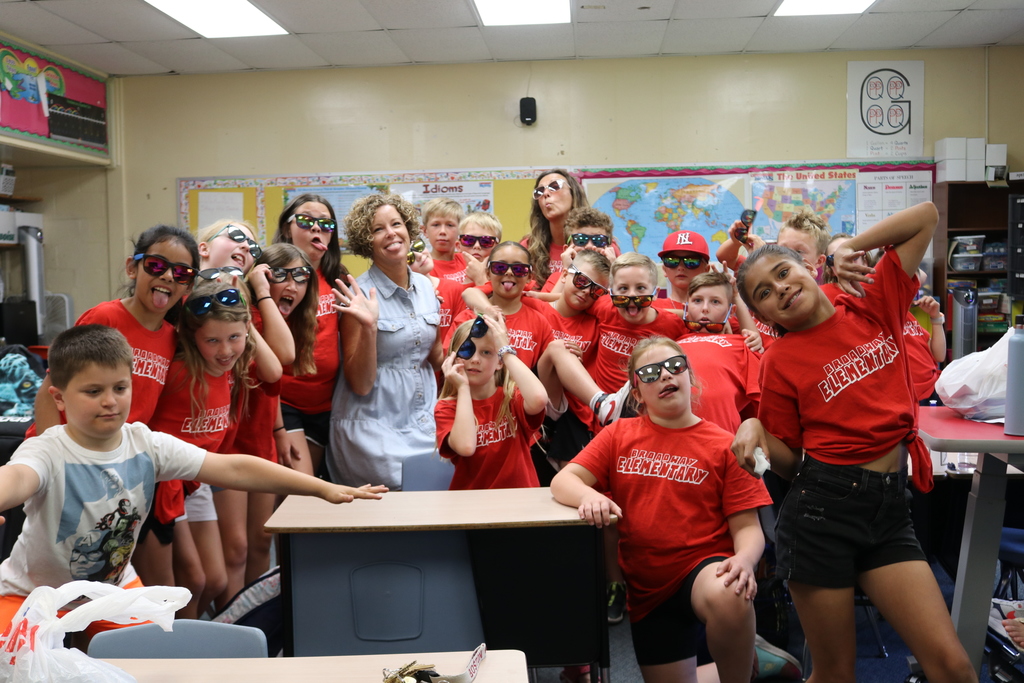 Broadway Elementary School silliness with Mrs. Smith