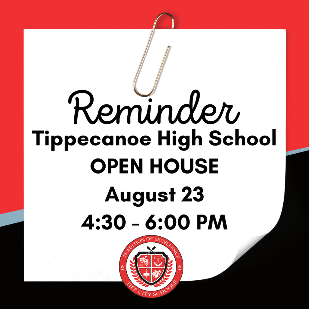 THS Open House Reminder