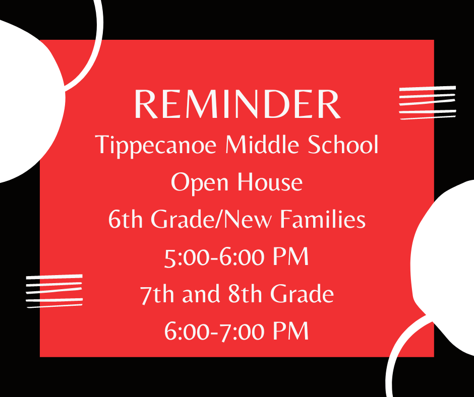 Reminder for TMS Open House