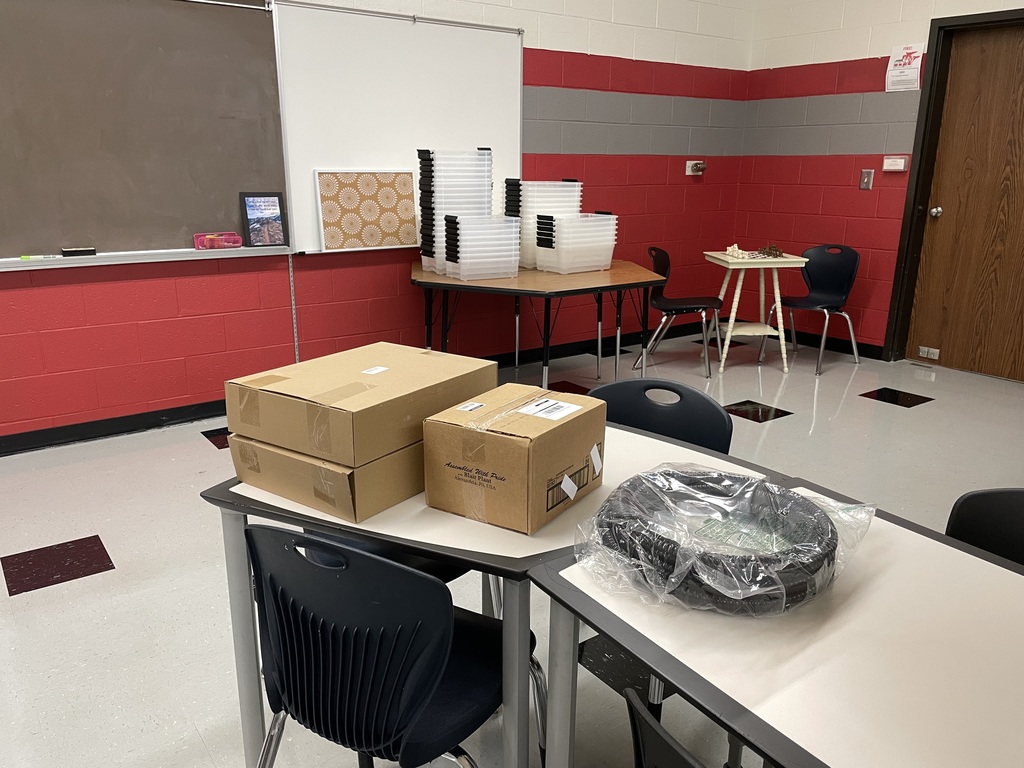 Boxes in a classroom