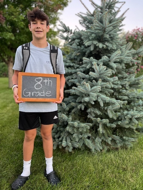 First day of school photo.