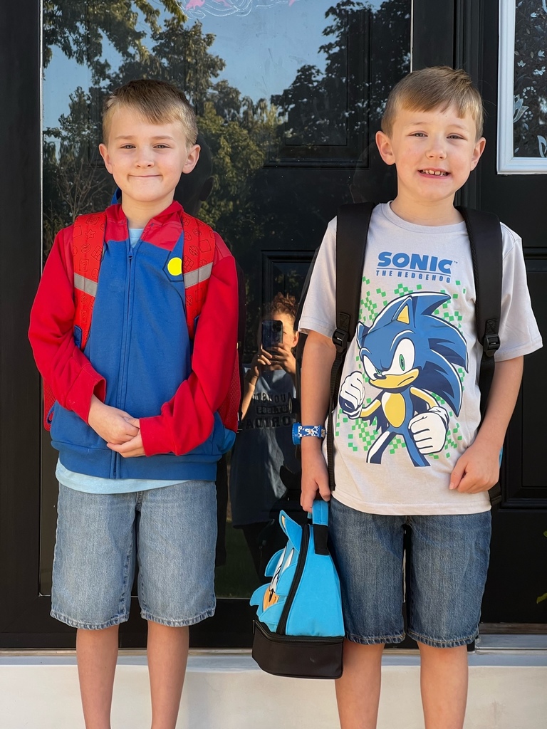 First Day of School photo.