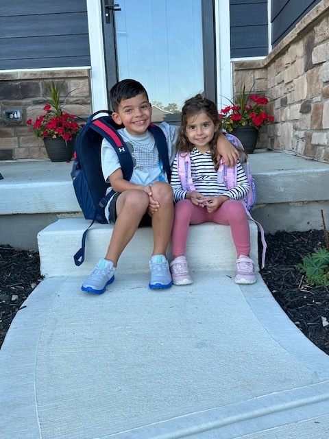 First day of school photo.