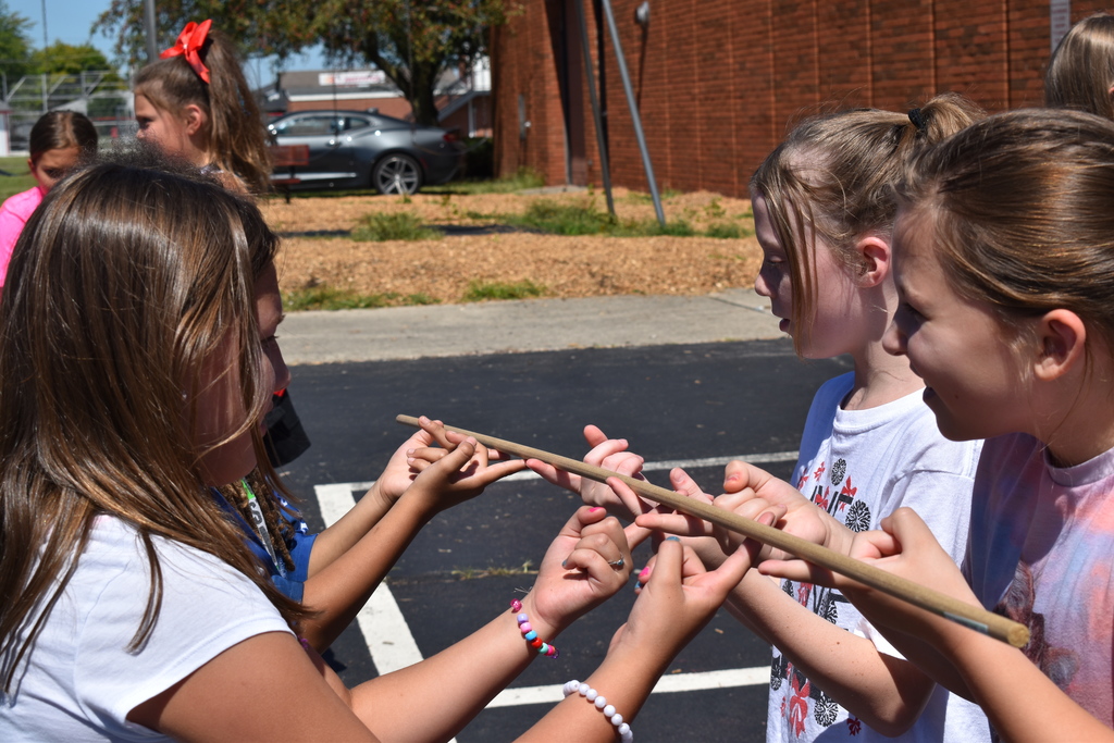 LT Ball students learning about team work and collaboration.