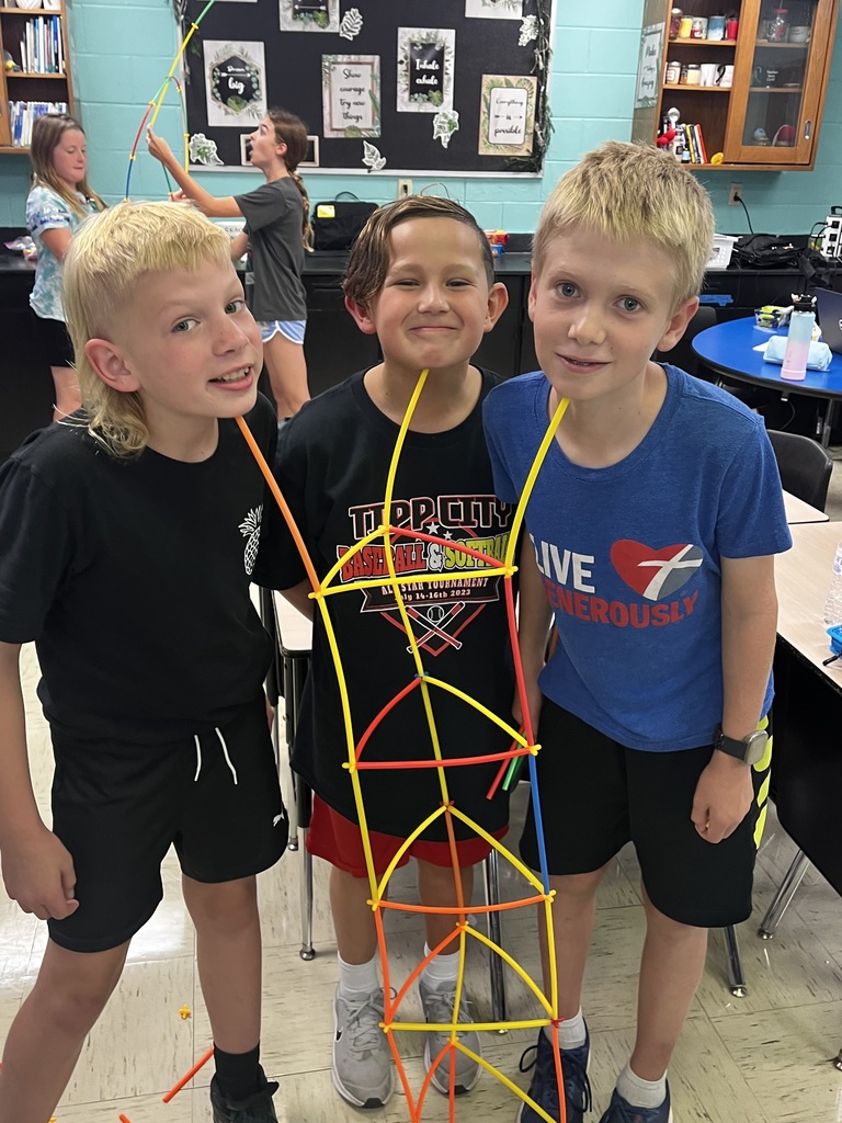 Students show result of STEM activity at LT Ball